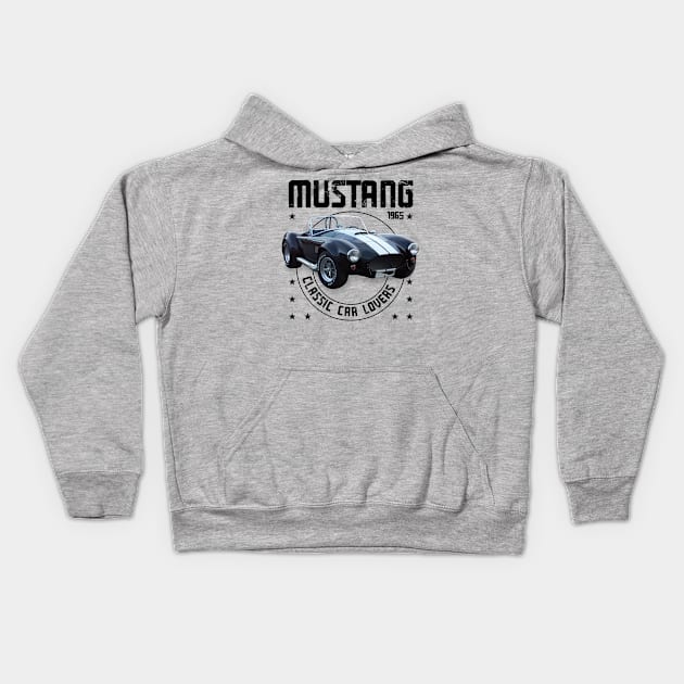 Classic Car Mustang 1965 Kids Hoodie by cecatto1994